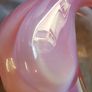 Murano Glass Pink Opaline Swan Image 9