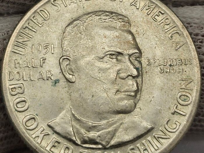 USA United States Silver 1951 Booker T. Washington Half Dollar Beautiful Uncirculated