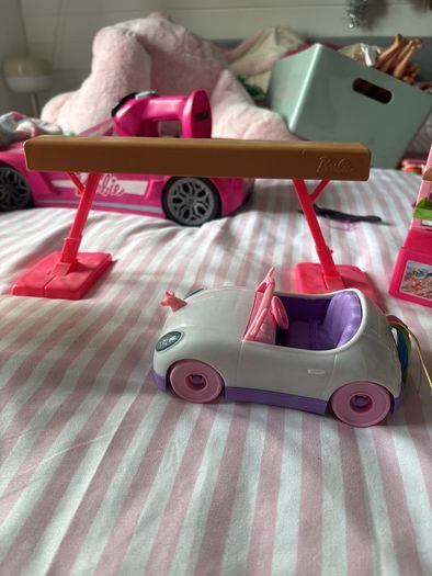 Large Barbie bundle of dolls, car & accessories