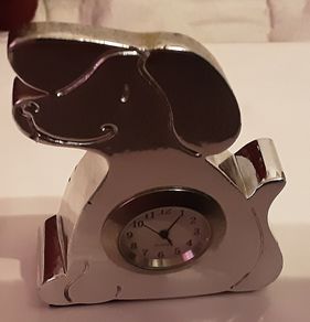 small dog clock