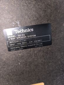 Technics SB-X5 Loudspeakers