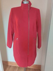 Stunning Red zipped coat Bonprix size UK16 EU44 Postage included