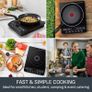 Everyday Portable Electric Induction Hob, 2 hours timer, 6 functions, 9 power level, 2100W, Kitchen, Student, Cooking, Caravan, Party, Black, Image 9