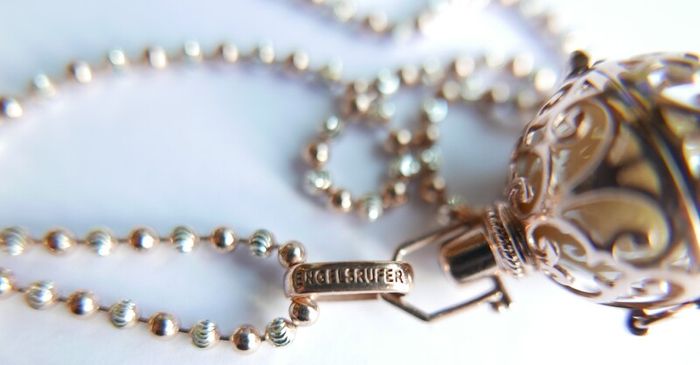 Sterling Silver 925 Gild Plated Angel Whisperer from Engelsrufer length 31" - 26,4g