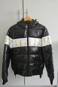 Boxeur Des Rues puffer jacket - black and gold - size S