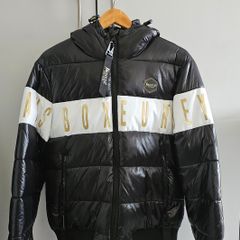 Boxeur Des Rues puffer jacket - black and gold - size S