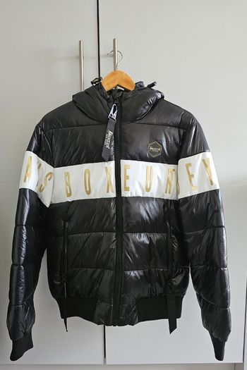 Boxeur Des Rues puffer jacket - black and gold - size S