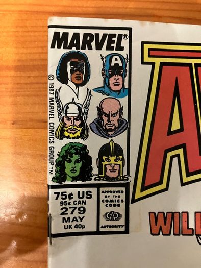 Comic: 'The Avengers' 279 / May 1987