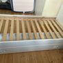 Kids Stars Single Bed Frame With Drawer White Image 3