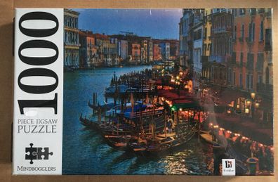Mindbloggers 1000 piece Jigsaw puzzle Grand Canal at Dusk, Venice Italy New and Sealed.