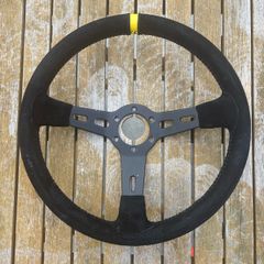 Motor racing suede steering wheels X2