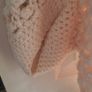 Hand Knit  Crochet Cream Shrug Image 9