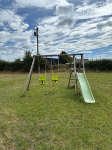 Swing Set with Slide + Extra Swings