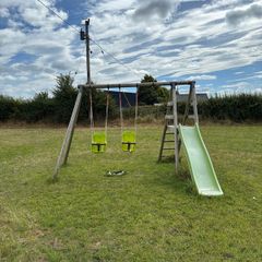 Swing Set with Slide + Extra Swings