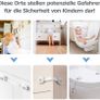 Premium Baby Cabinet Lock, Pack of 6 Child Safety for Cupboard, Drawers, Refrigerator, Toilet Seat with Strong Adhesive, No Drilling Required Cupboard Lock Image 5