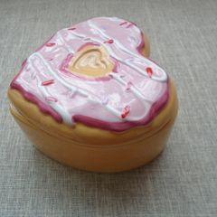Heart box, Storage, Home decor, Ceramic box.Jewellery storage, Trinket box