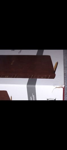Holy Bible nkjv Large print wide margin reference brown leathersoft brand new on3ne3ss