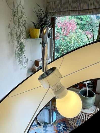 Danish Arc Chrome Floor Lamp, Bo Concept