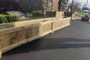 Long Rustic Style Garden Planter