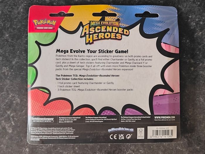 FREE Tracked Shipping. Pokemon Ascended Heroes Tech Sticker Collection