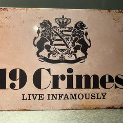 19 crimes wine Tin Metal sign