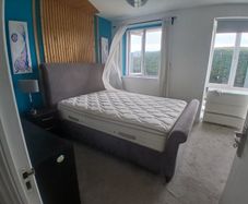 Double bed and mattress