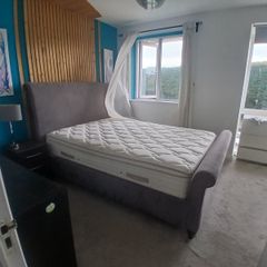 Double bed and mattress