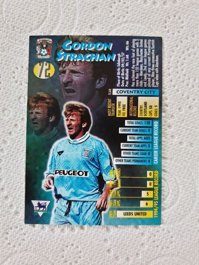Gordon Strachan Coventry City Football Trading Card 1995 to 1996