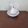 VIntage jug & bowl set in pale pink Image 2