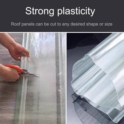 3mm Clear Roofing Sheet Corrugated Roofing Sheet 3/4/5/7/11/13/16 Pieces, Transparent Roof Sheet, Roof Cladding Panels, Corrugated Sheet for Decking