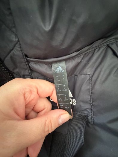Adidas feather and down puffer size L