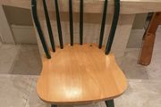 1 x Sturdy Dark Green Wooden Kitchen Dining Chair - Can Deliver