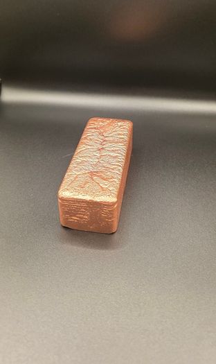 5kg Custom Hand-Poured .999 Copper Bar Lot (5x 1kg Bars)