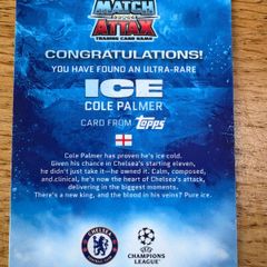 Ice Cold Palmer match attax trading card topps