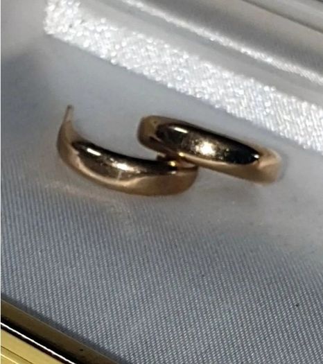 Vintage Hallmarked 9ct Gold 'Demi' Hoops