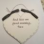 Black and white heart plaques Image 2