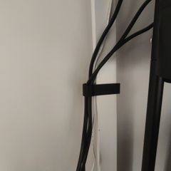 Cable clip organiser for ikea desk