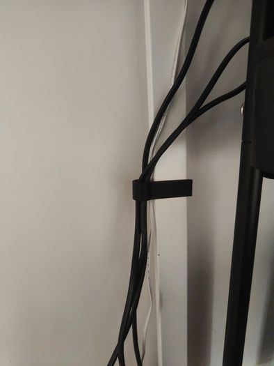 Cable clip organiser for ikea desk
