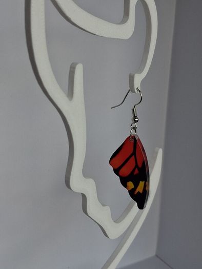 Monarch Butterfly Wing Earrings