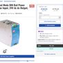 MEAN WELL NDR Switched Mode DIN Rail Power Supply, 90 - 264V ac ac Input, 24V dc dc Output, 10A Output, 240W Image 4
