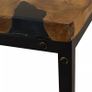 Coffee Table Teak Resin 110x60x40 cm Black and Brown Image 8