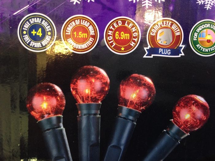 Cherry Lights 70 Red Bulb Christmas Lights