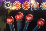 Cherry Lights 70 Red Bulb Christmas Lights