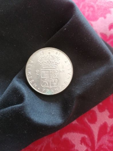 UNC 1961 Sweden Silver 2 Kronor Coin