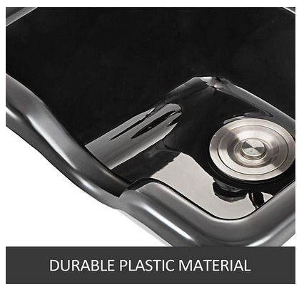 Hair Backwash Basin Shampoo Bowl Sink Black ABS Plastic Salon and Spa For  Beauty Salon Equipment
