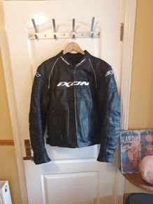 ixon motorbike leather jacket size medium