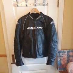 ixon motorbike leather jacket size medium