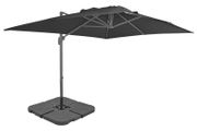 Outdoor Umbrella with Portable Base Anthracite