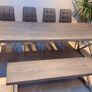 New Dining Table Set with Bench & 4 Chairs - 8 seater Image 2