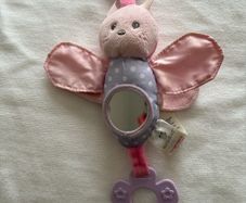 Early days pink chew, ring, mirror